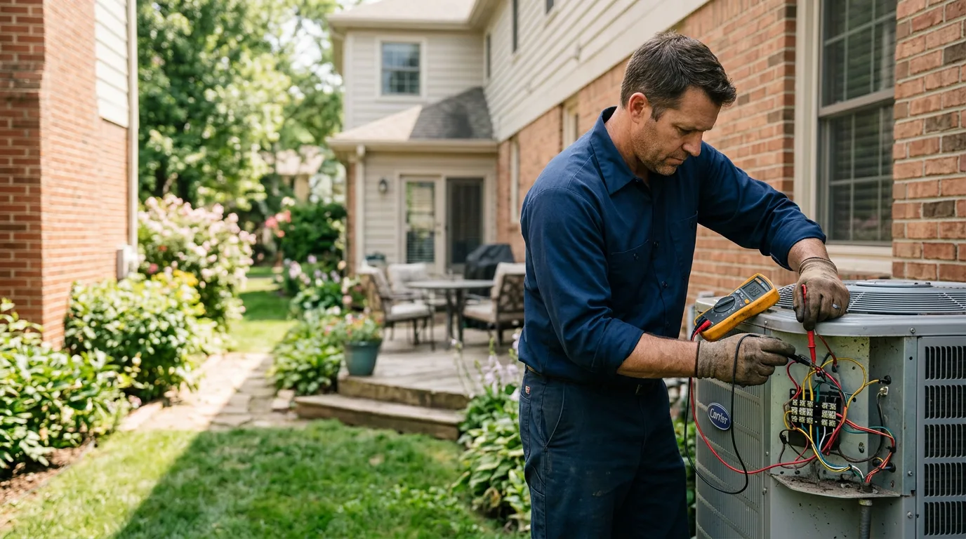 HVAC technician working near Lewiston, UT